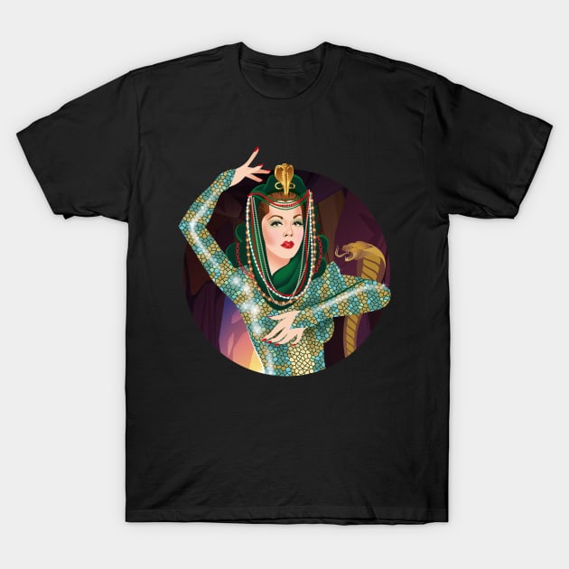 Cobra Woman T-Shirt by AlejandroMogolloArt